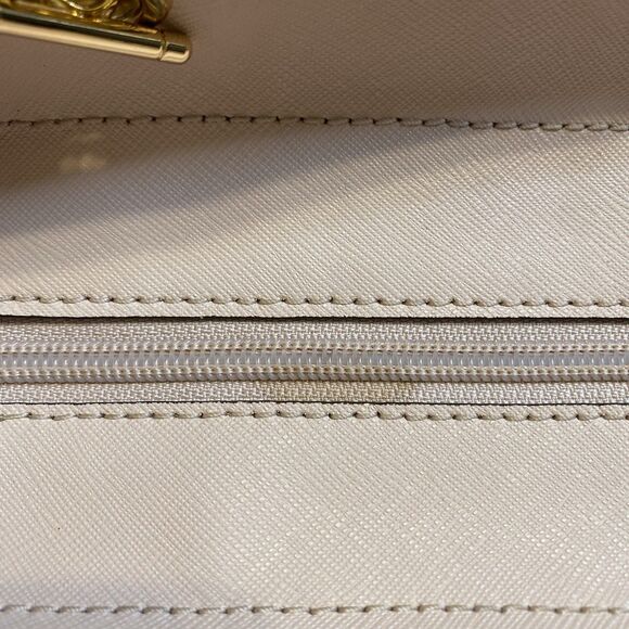 Michael Kors Jet Set Shoulder Tote Bag Powder Blush Pink Leather Large Chain - Picture 12 of 16